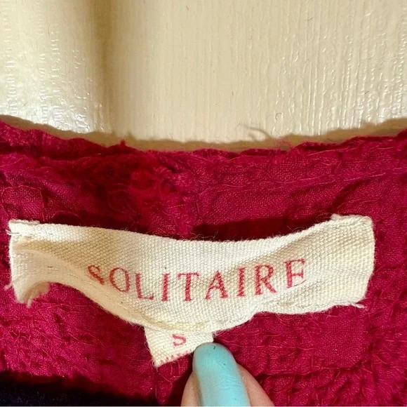 Anthropologie Solitaire Floral Embroidered Boxy Blouse size Small - Picture 4 of 5